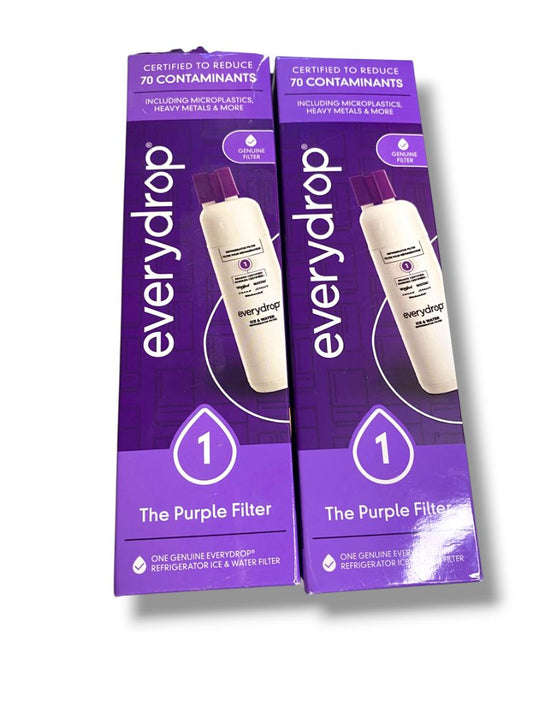 Lot of 2 Everydrop EDR1RXD1 Refrigerator Water Filter 1 Whirlpool Maytag Kitchenaid