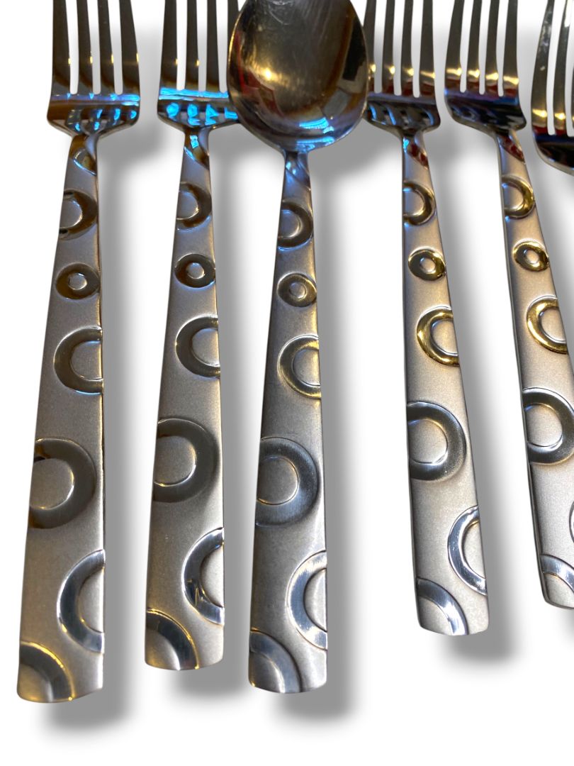 Hemisphere by Cambridge Silver Stainless Steel 5 Dinner Forks 1 Soup Spoon