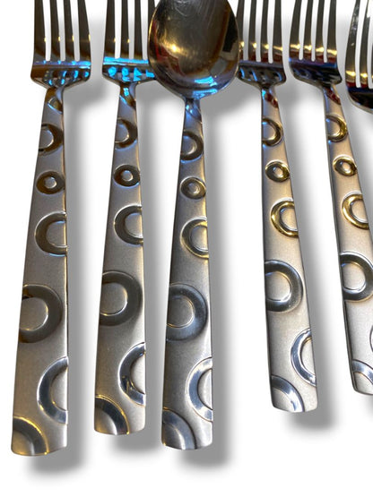 Hemisphere by Cambridge Silver Stainless Steel 5 Dinner Forks 1 Soup Spoon