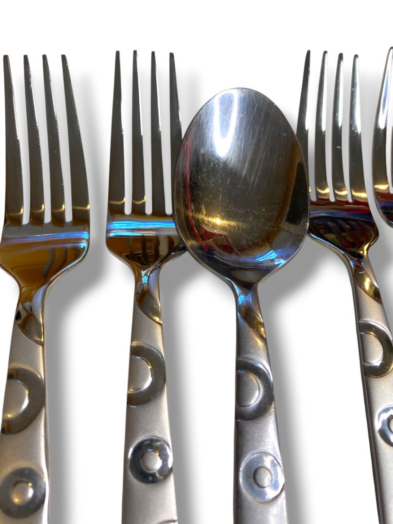 Hemisphere by Cambridge Silver Stainless Steel 5 Dinner Forks 1 Soup Spoon