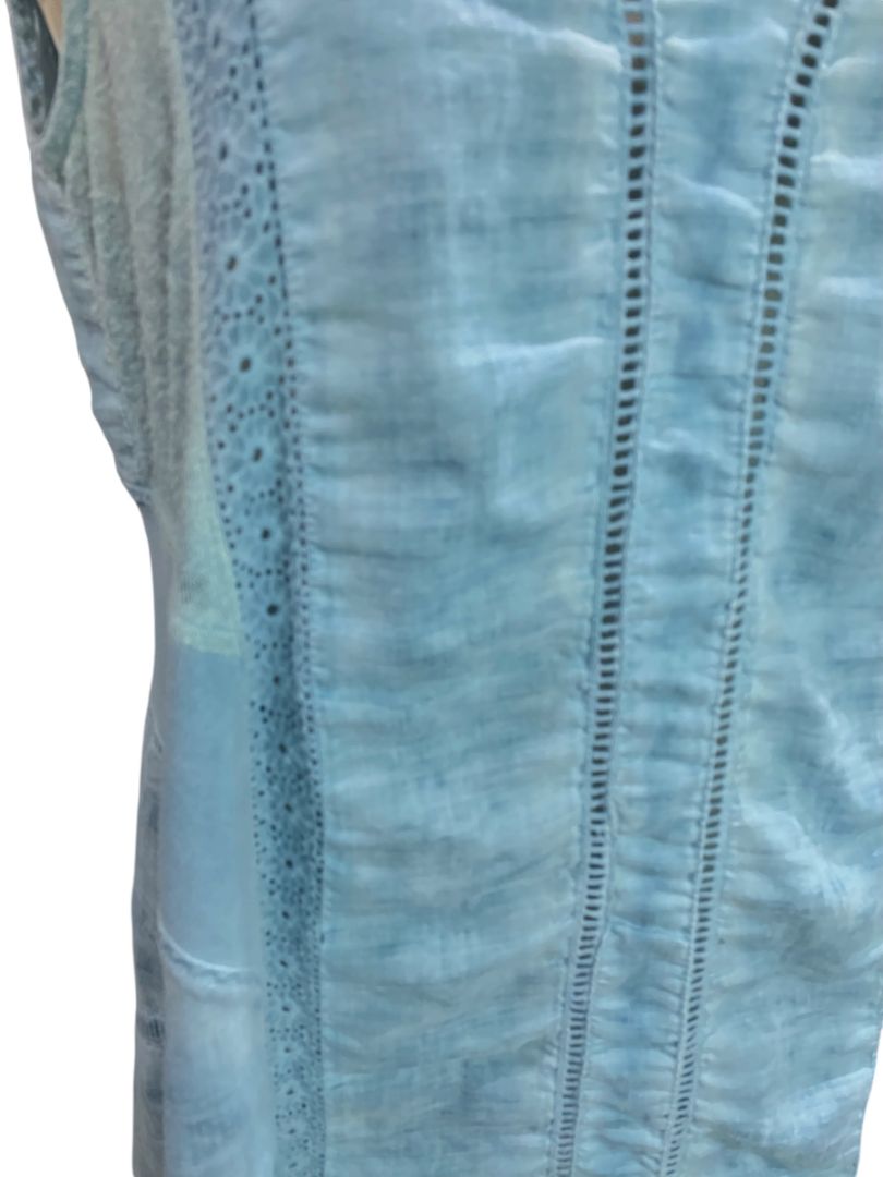 Medium Soft Surroundings Blue Ocean Fade Tunic Dress Boho Style