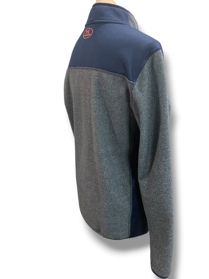 Small Under Armour ColdGear Mens Loose Fit 1/4 Zip Pullover Sweatshirt Blue