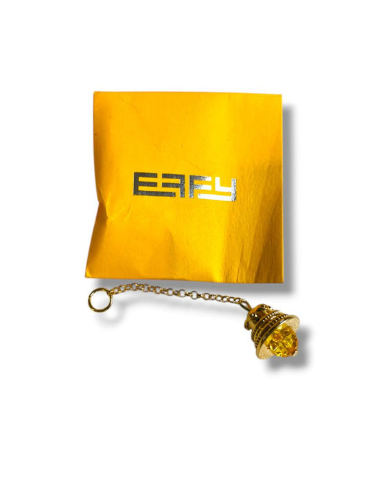 New Effy Bag Bell Charm Goldtone Yellow New Royal Caribbean