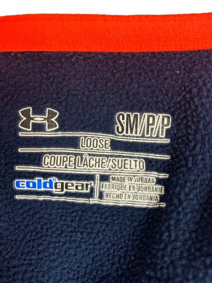 Small Under Armour ColdGear Mens Loose Fit 1/4 Zip Pullover Sweatshirt Blue