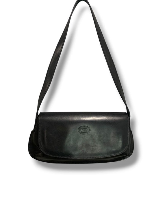 Genuine Leather Handmade in Florence Black Purse Shoulderbag