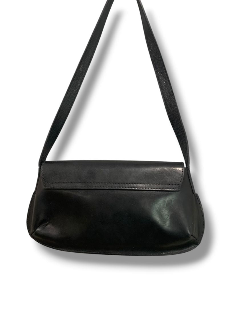 Genuine Leather Handmade in Florence Black Purse Shoulderbag