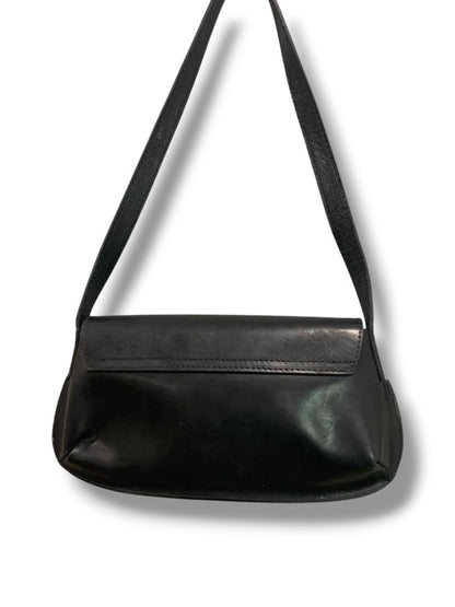 Genuine Leather Handmade in Florence Black Purse Shoulderbag