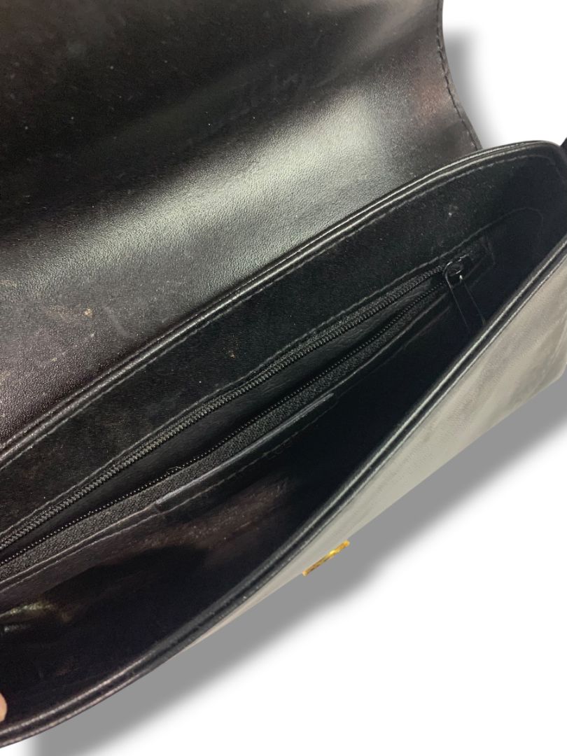 Genuine Leather Handmade in Florence Black Purse Shoulderbag