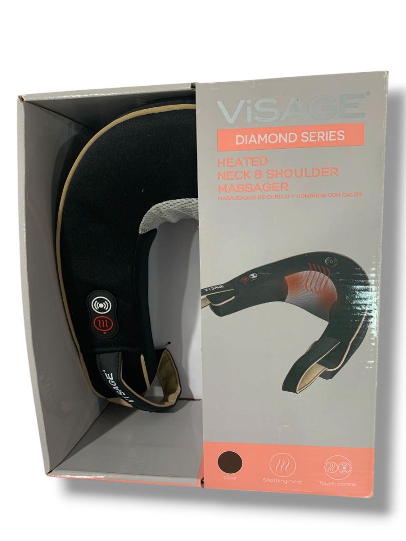 New Visage Diamond Series Heated Neck Shoulder Massager Battery Operated