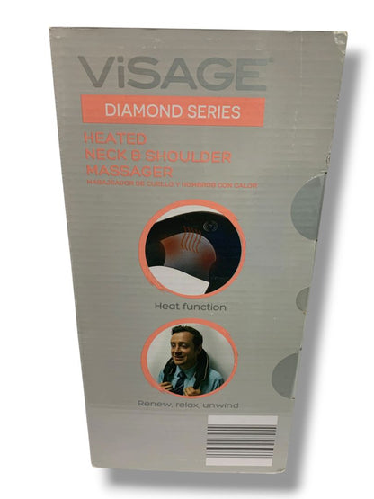 New Visage Diamond Series Heated Neck Shoulder Massager Battery Operated