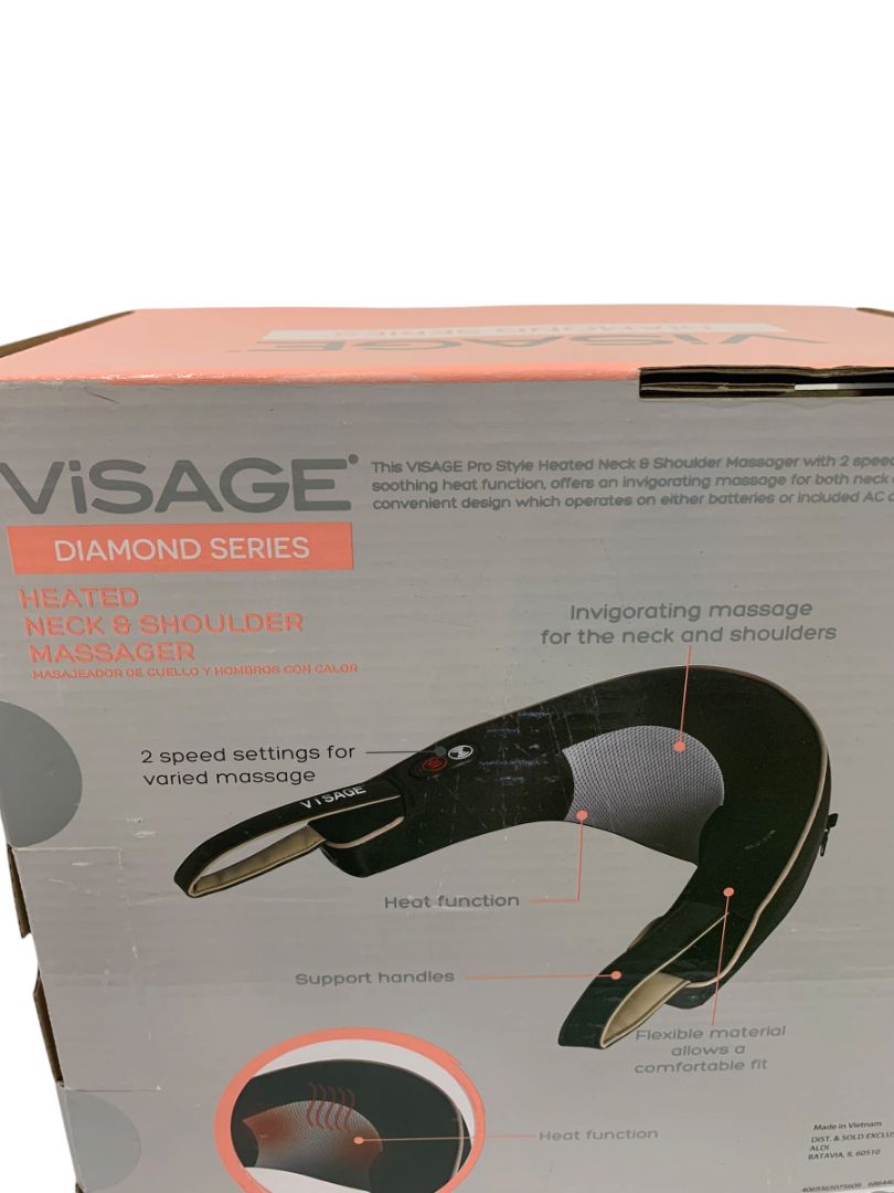 New Visage Diamond Series Heated Neck Shoulder Massager Battery Operated