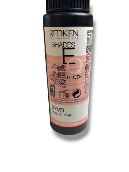 Redken New Shades EQ Gloss Equalizing Conditioner 07VB Violet Star 2oz