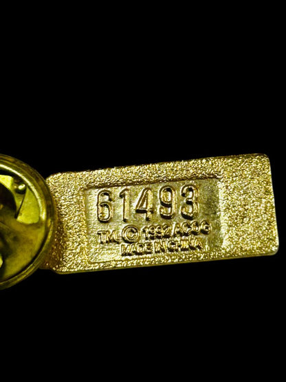 1996 Olympic Avon Torch Lapel Pin Atlanta Goldtone Lipstick 1.6"