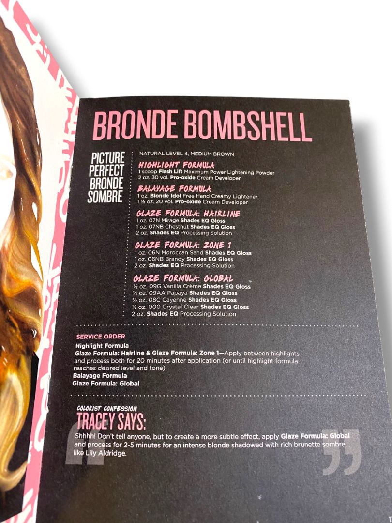 Redken Colorist Confessions The Shades EQ Issue Tracey Cunningham Booklet
