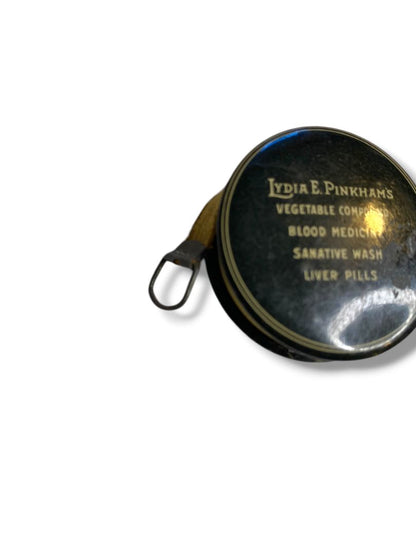 Antique Celluloid Lydia E Pinkhams Medical Cure Remedy Advertising Sewing Tape Measure 1/4"