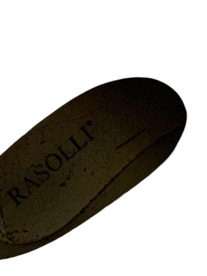 Size 7.5 Rasolli Womens Argyle Rain Boots Pull On Black
