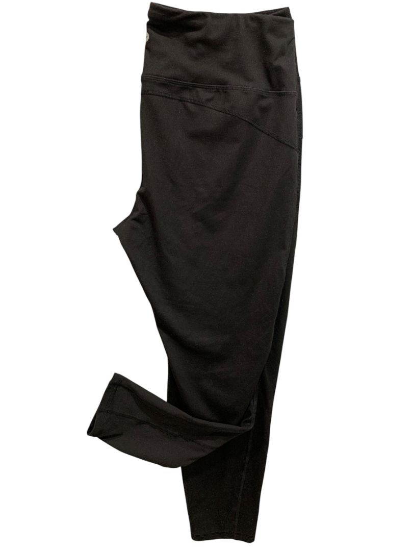 XL (16-18) Avia Womens Black Workout Leggings Full Length 28.5" Inseam