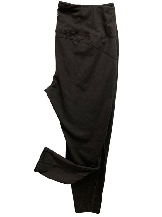 XL (16-18) Avia Womens Black Workout Leggings Full Length 28.5" Inseam