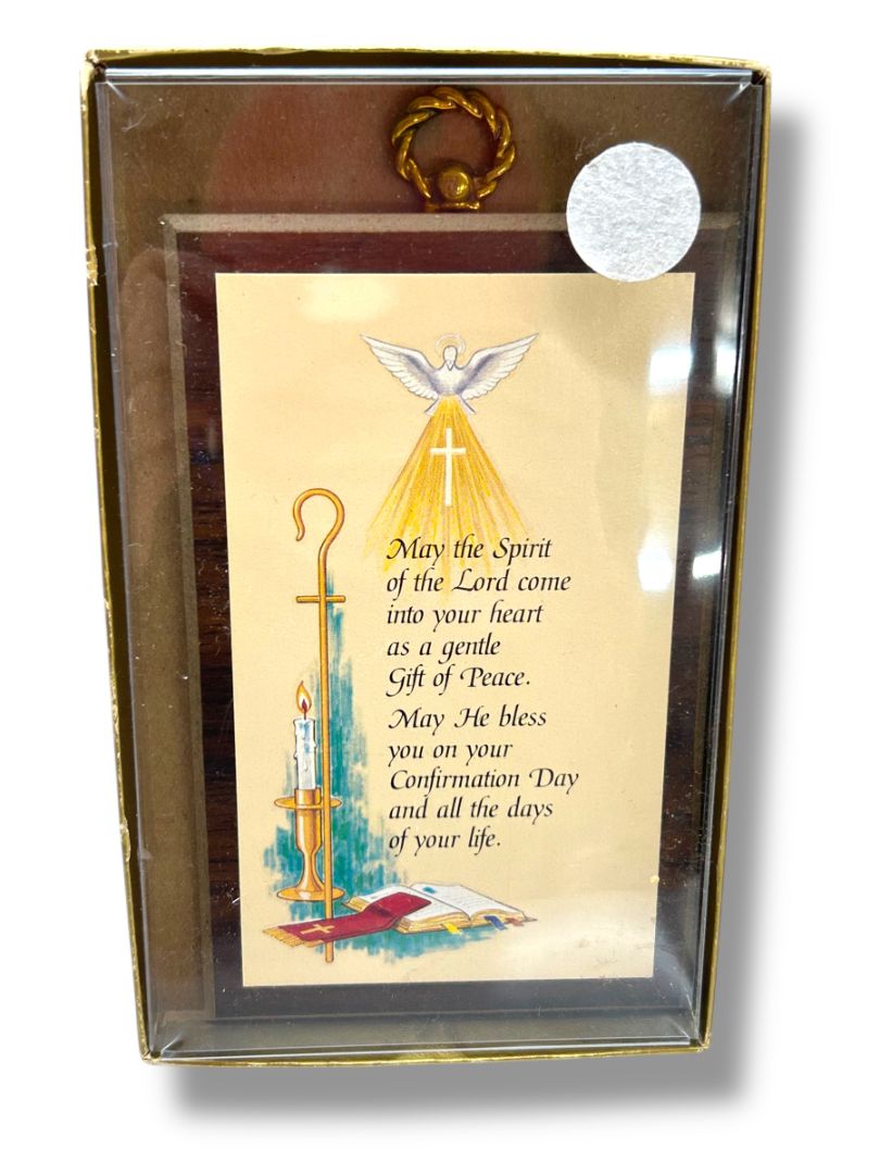 Confirmation Religious Wall Plaque Gift 6 x 3.4" In Box Sacrament