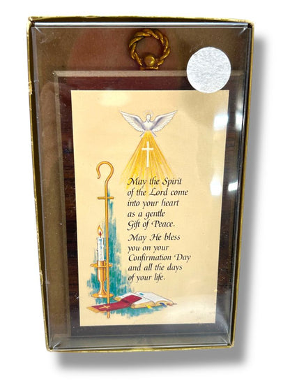 Confirmation Religious Wall Plaque Gift 6 x 3.4" In Box Sacrament