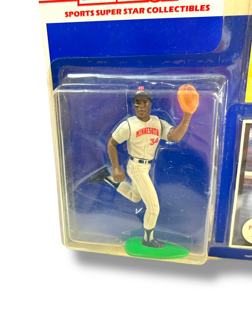 1990 Starting Lineup Kirby Puckett Action Figure Kenner in Box Cards
