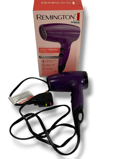 Remington Ionic Ceramic Styler Purple Hair Dryer D5000 New