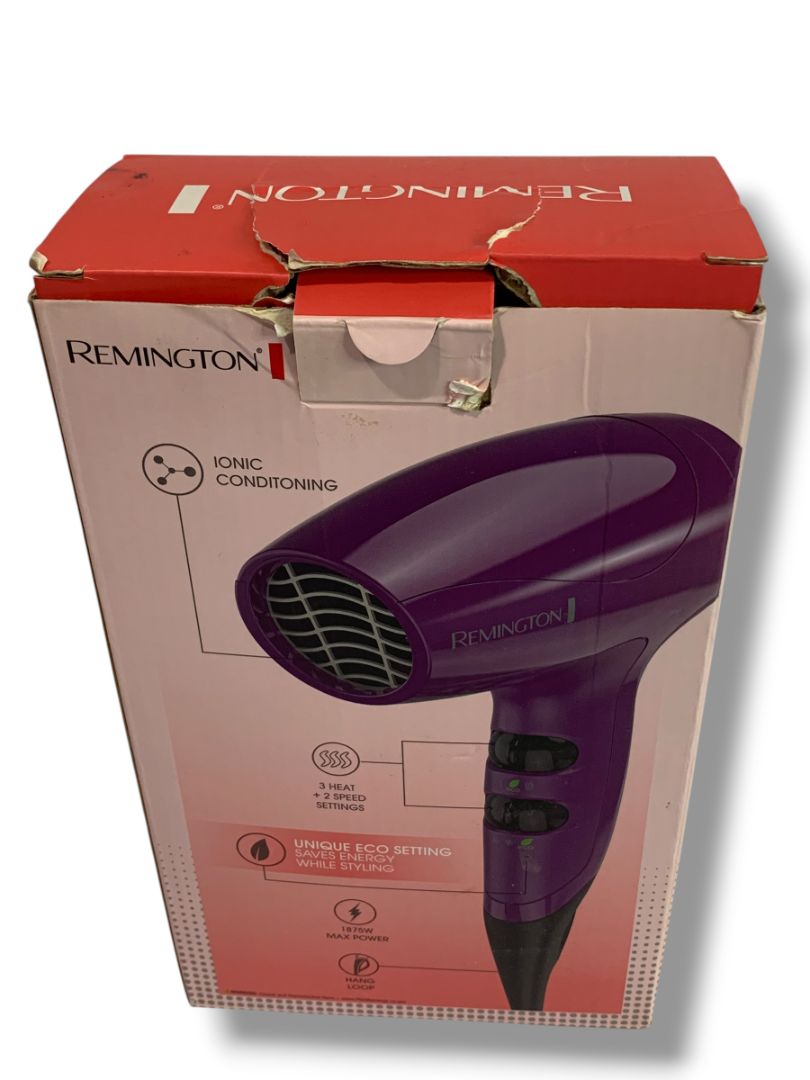 Remington Ionic Ceramic Styler Purple Hair Dryer D5000 New