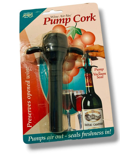 Wine Air-Vac Pump Cork Jokari New in Package #06001