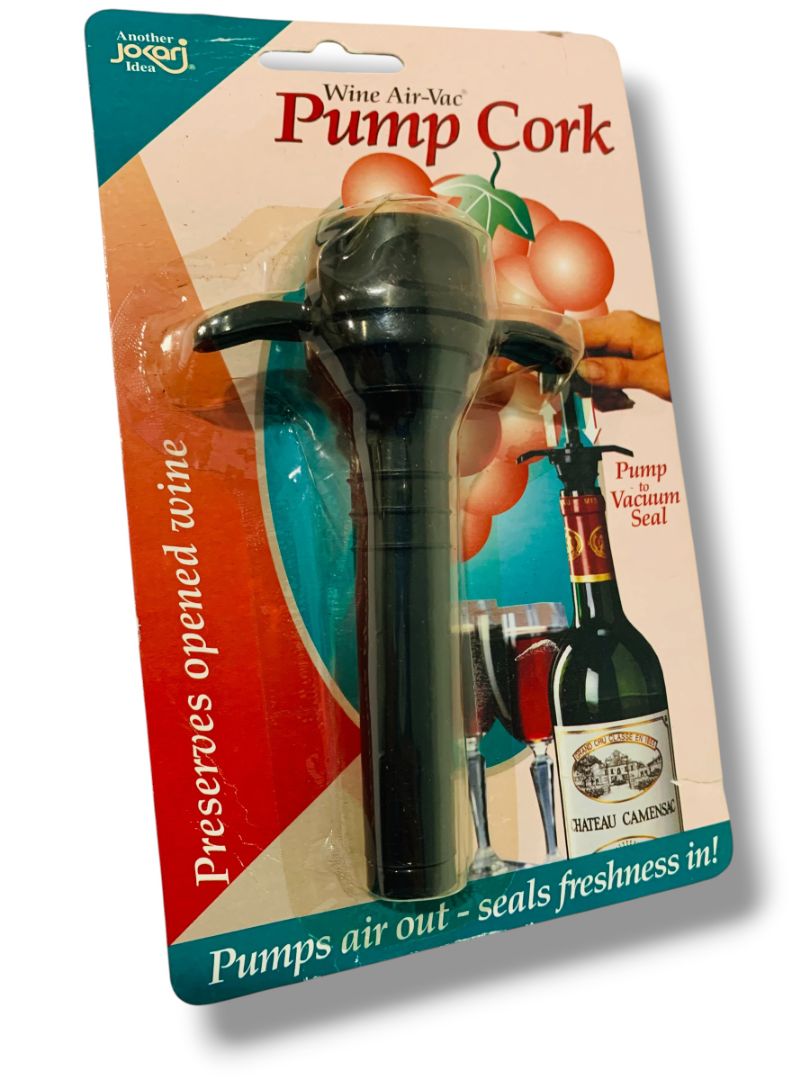 Wine Air-Vac Pump Cork Jokari New in Package #06001