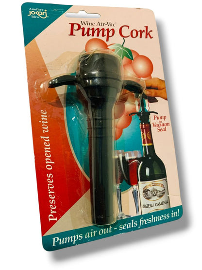 Wine Air-Vac Pump Cork Jokari New in Package #06001
