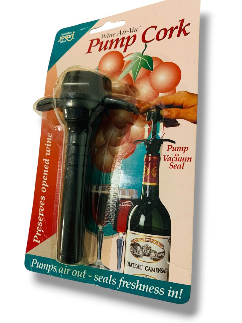 Wine Air-Vac Pump Cork Jokari New in Package #06001