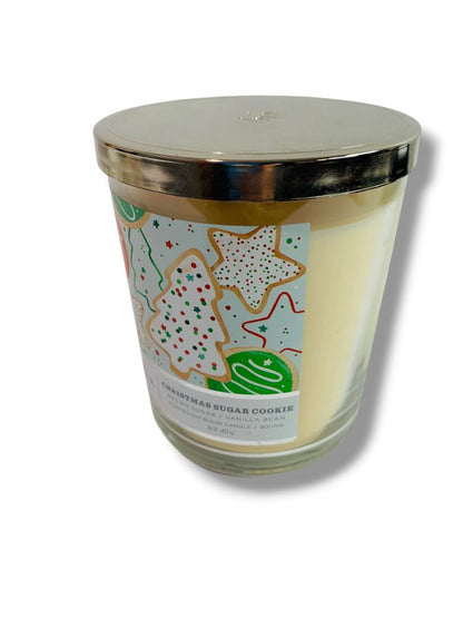 Hallmark Christmas Sugar Cookie 3 Wick Jar Candle New Brown Sugar and Vanilla Bean