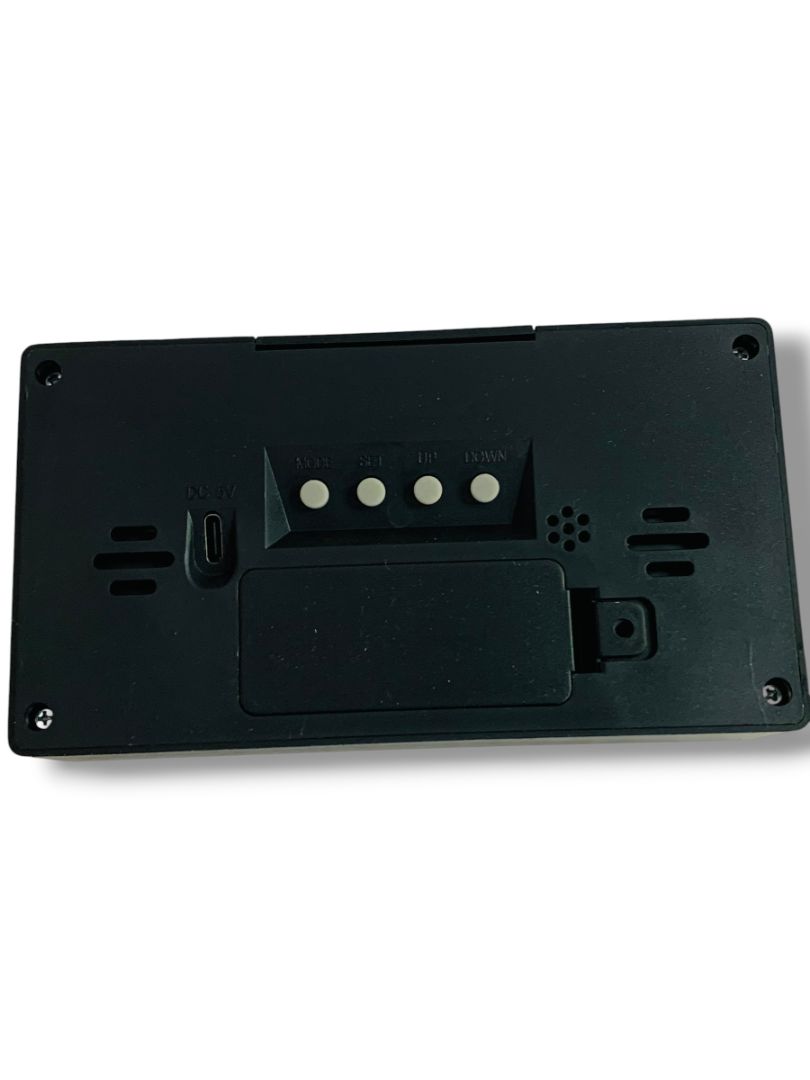 True Value New Weather Clock Temperature Humidity Sleep Alarm and Date Battery Operated