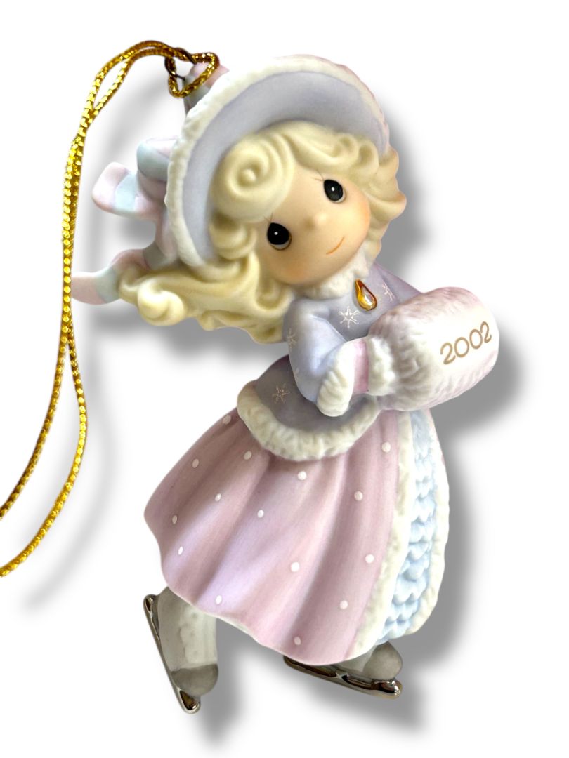 2002 Enesco Precious Moments Ornament 104203 "May Your Holidays Sparkle with Joy"