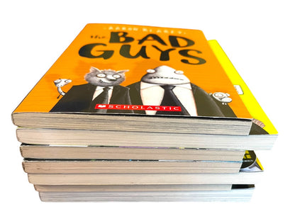 Lot of 7 The Bad Guys Paperback Books #1-6 & 19 Aaron Blabey
