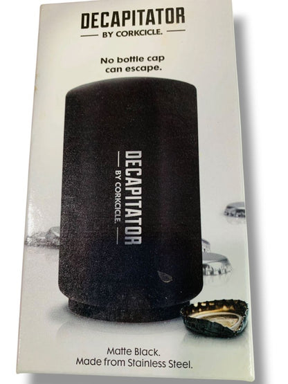 Corkcicle Decapitator Bottle Opener Matte Black in Box