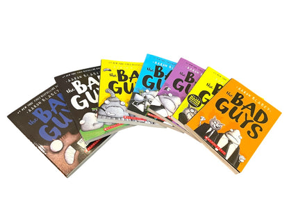 Lot of 7 The Bad Guys Paperback Books #1-6 & 19 Aaron Blabey