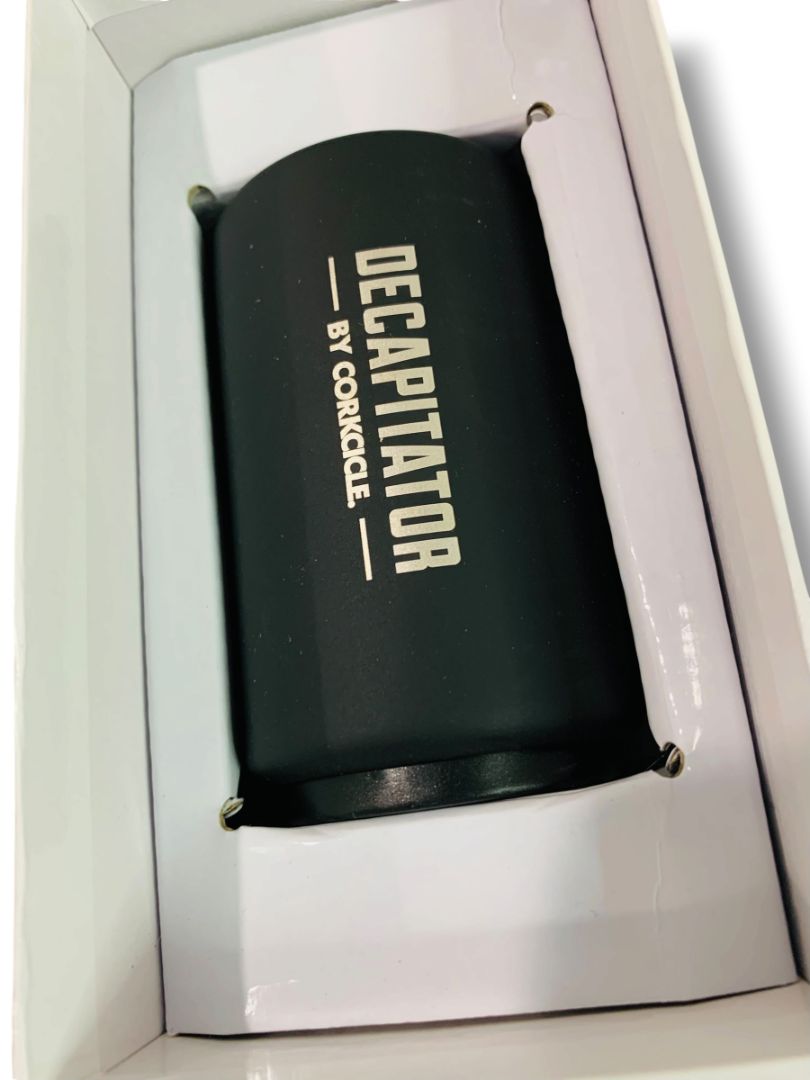 Corkcicle Decapitator Bottle Opener Matte Black in Box