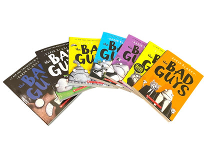 Lot of 7 The Bad Guys Paperback Books #1-6 & 19 Aaron Blabey