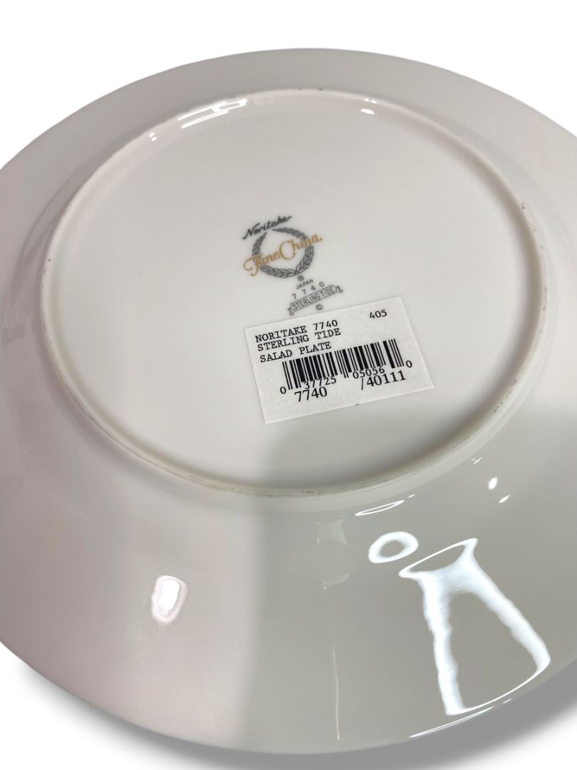 Vintage 1990s Noritake New Sterling Tide Salad Plate 8..25" China