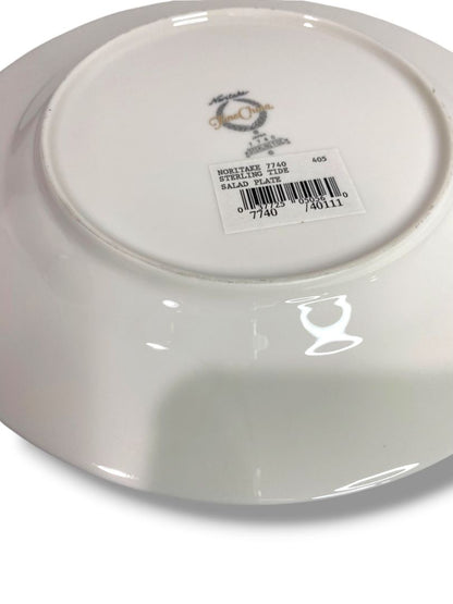 Vintage 1990s Noritake New Sterling Tide Salad Plate 8..25" China