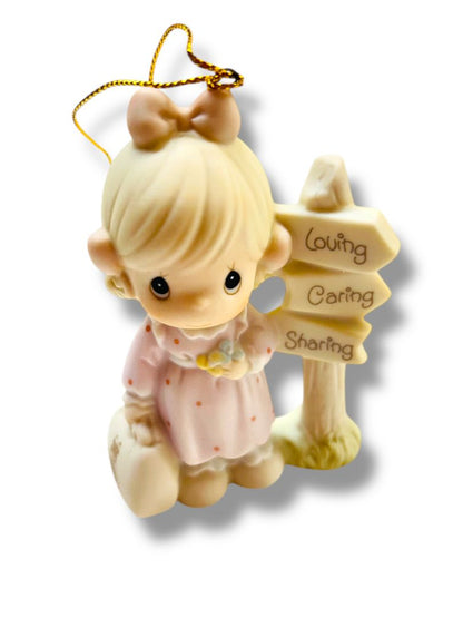 1993 Enesco Precious Moments Ornament "Loving, Caring, Sharing . . ." PM040