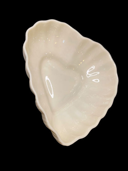 Belleek Ireland Bowl Heart Shaped Trinket Candy Dish 4.5"