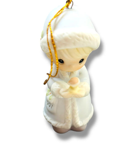 1991 Precious Moments Ornament "May Your Christmas Be Merry" #524174