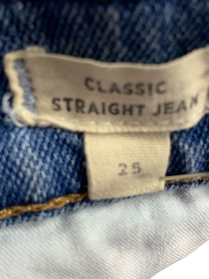 Size 25 Madewell Womens Jeans Classic Straight Leg Denim