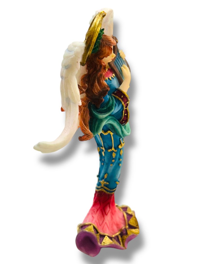 Lenox Angel of Glory Holding Harp Christmas Ornament 5.5"