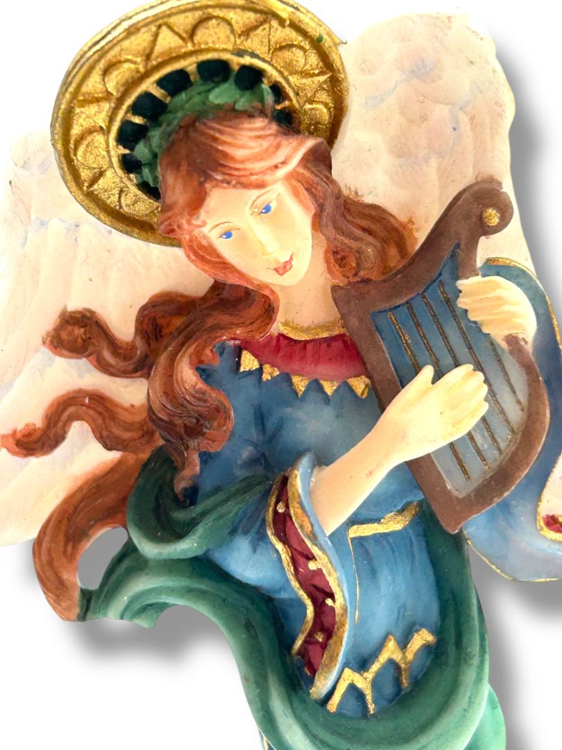 Lenox Angel of Glory Holding Harp Christmas Ornament 5.5"