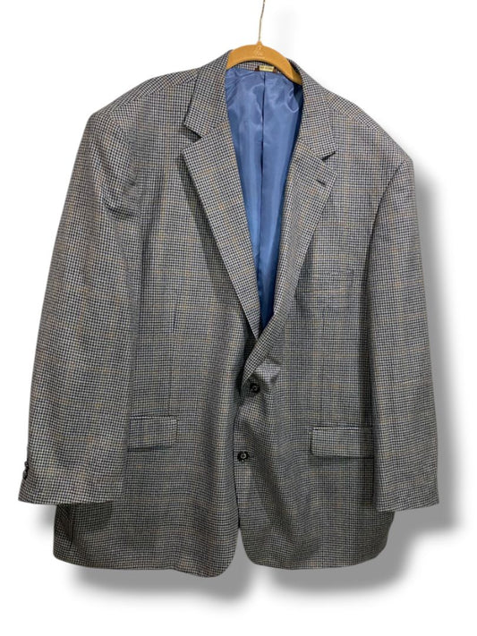 Size 3XL (54/56R) Oak Hill Mens Blue Check Sport Coat Soft