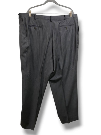 Size 54L Lauren Ralph Lauren Mens Long 2 Piece Wool Suit Charcoal Plaid