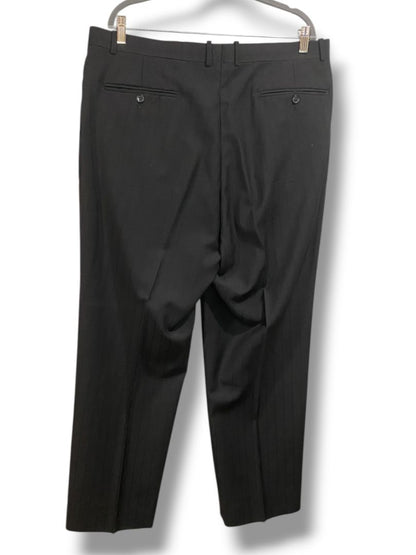 Size 48L Bendetti Mens Long Black Double Breasted Pinstripe 2 Piece Suit